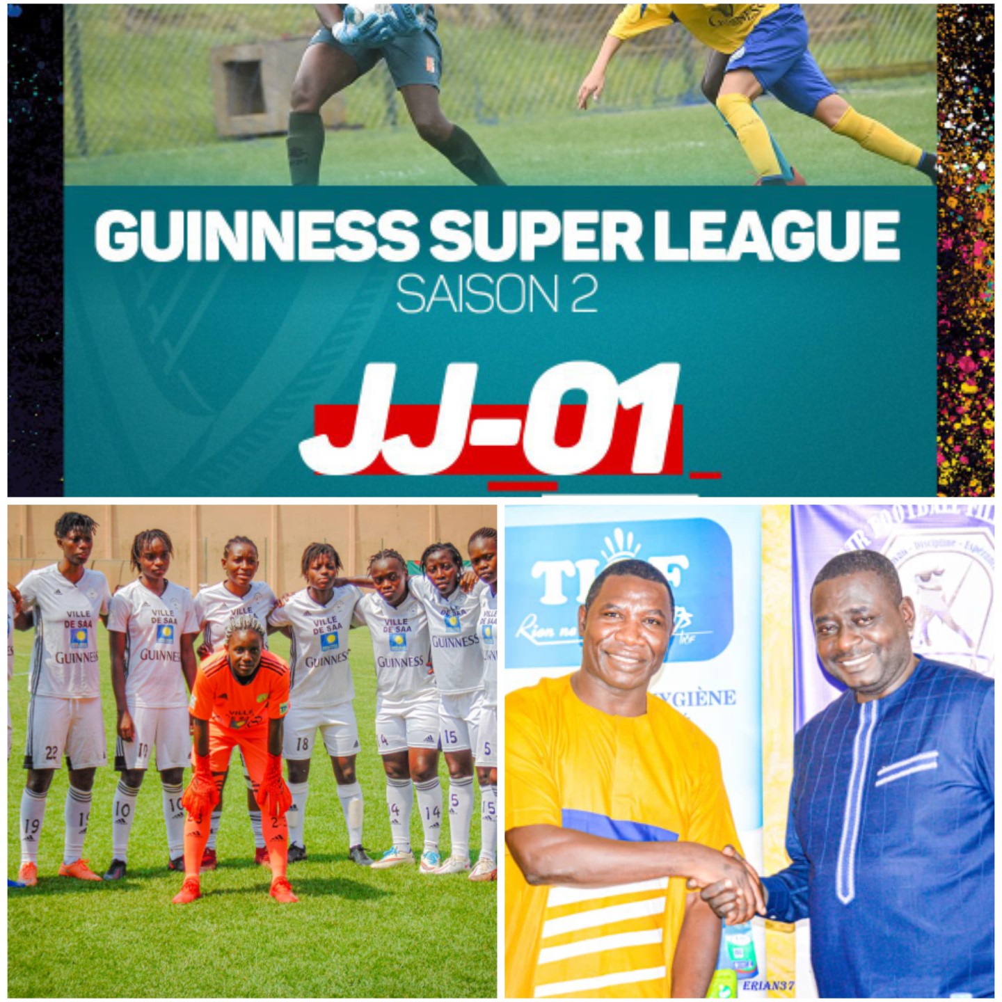 You are currently viewing Guinness Super League JJ-1/Eclair de Sa’a : des joueuses surmotivées grâce à TIOF et Guinness S.A , Vision Sport première cible