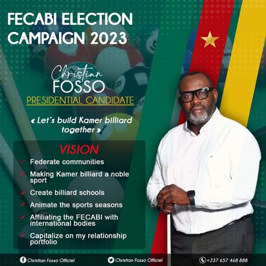 christian fosso candidat a la presidence de la federation camerounaise de billard 3