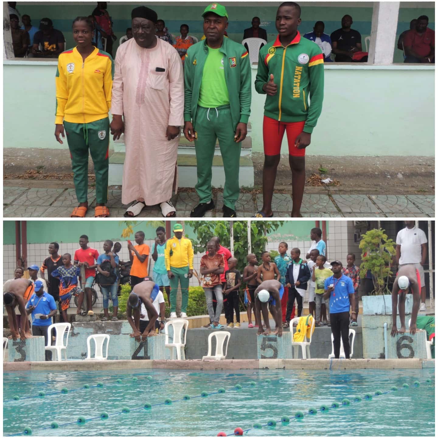 You are currently viewing 🇨🇲 Championnat national 🏊: Hugo NGUICHIÉ et NGUELO’O NOUBISSI roi et reine de la résistance, les records nationaux battus (800m nage libre)